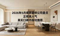 2026年南京裝修公司避坑實戰測評：歷時數月實測10強，這一數據驚呆所有人