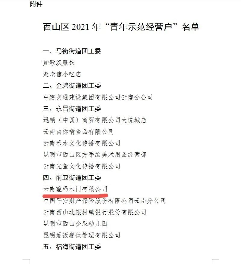 瑝瑪榮獲2021年&ldquo;青年示范經(jīng)營戶&rdquo;