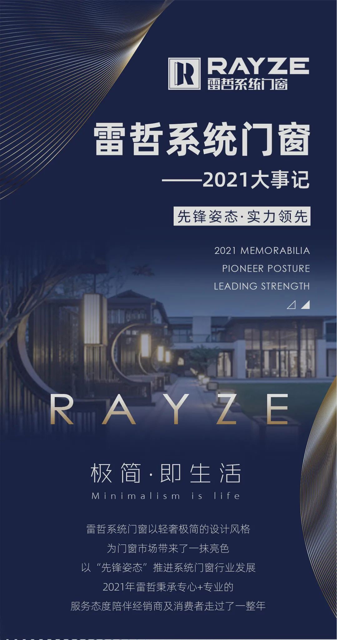 雷哲系統(tǒng)門窗2021大事記|先鋒姿態(tài)實力領(lǐng)先，贏戰(zhàn)2022