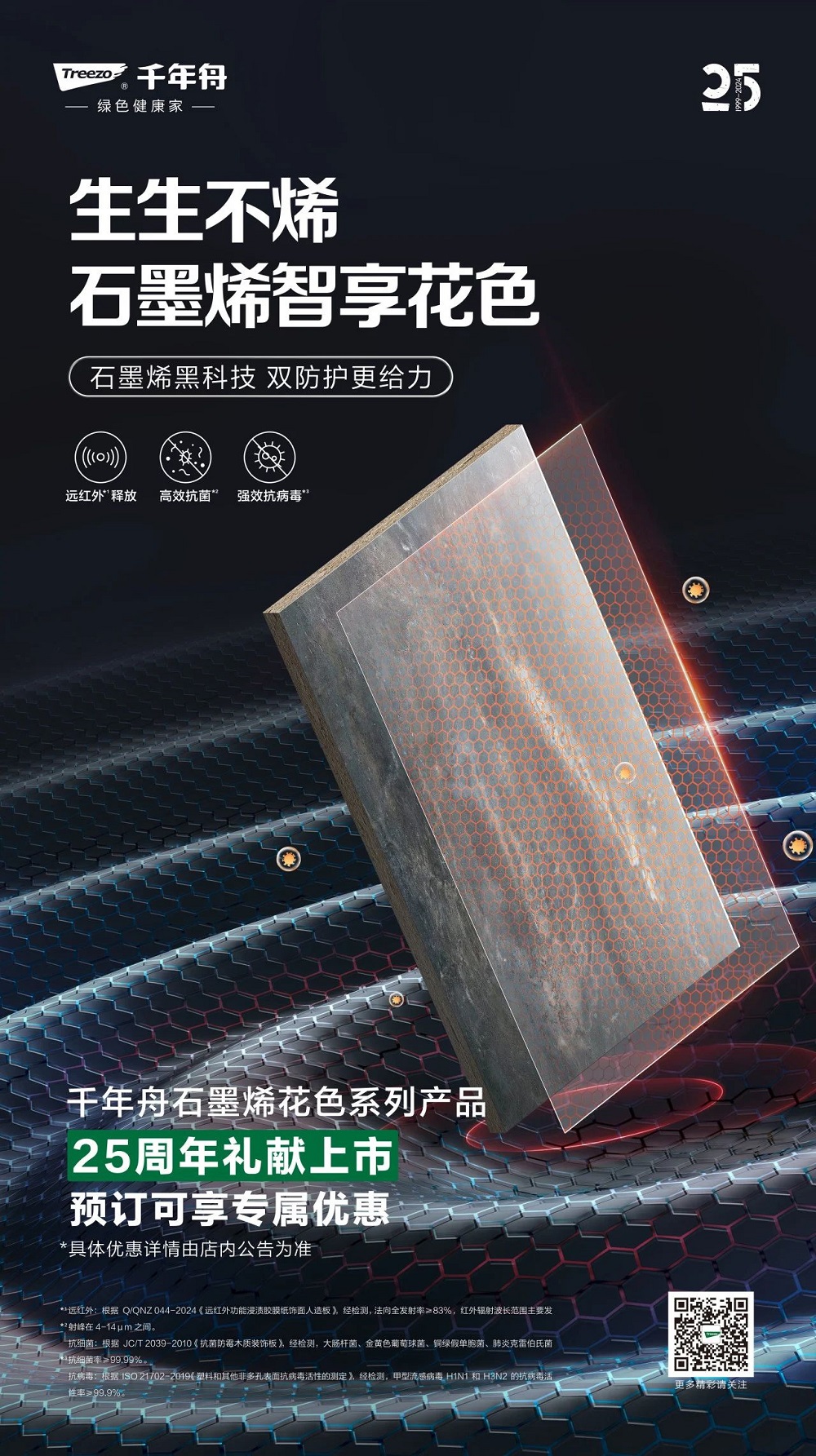 千年舟25周年慶典，石墨烯花色系列產(chǎn)品預售開啟！