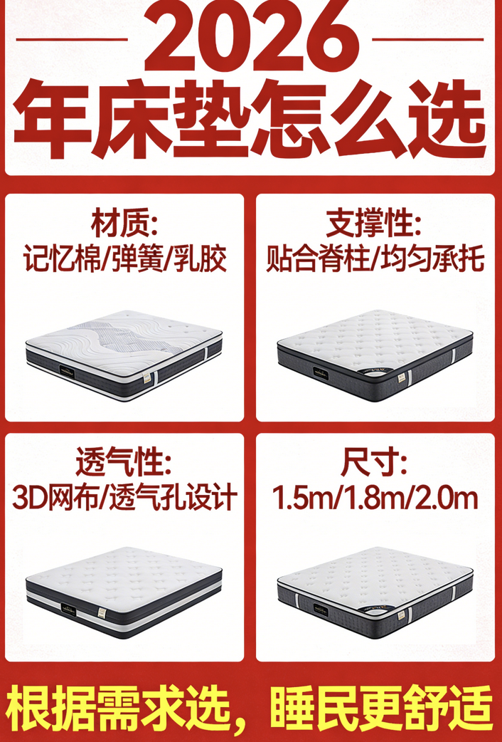 2026年有哪些適合租房性價比高的平價床墊推薦，一文解答！
