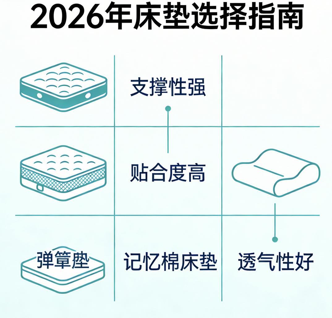 2026年全網最新發布：護脊床墊品牌推薦名單！