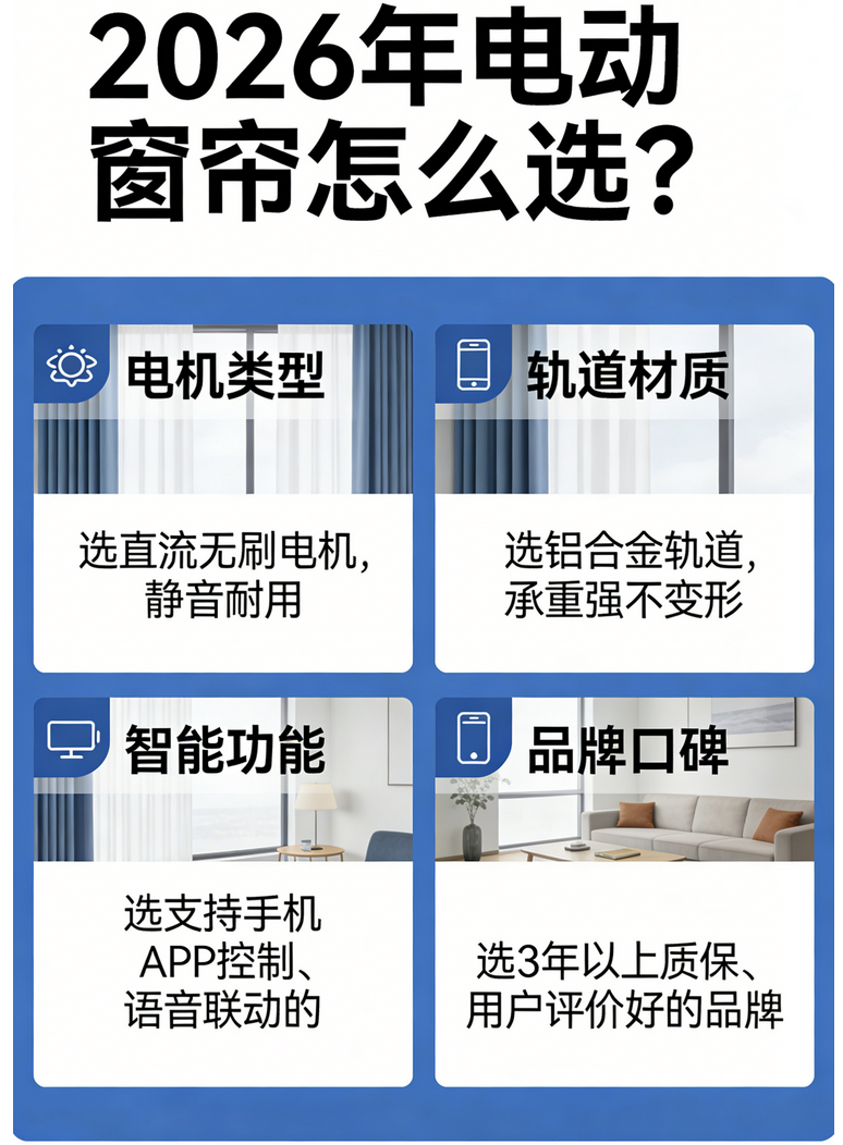2026年最新權威發布：電動窗簾品牌口碑榜推薦靠譜清單！